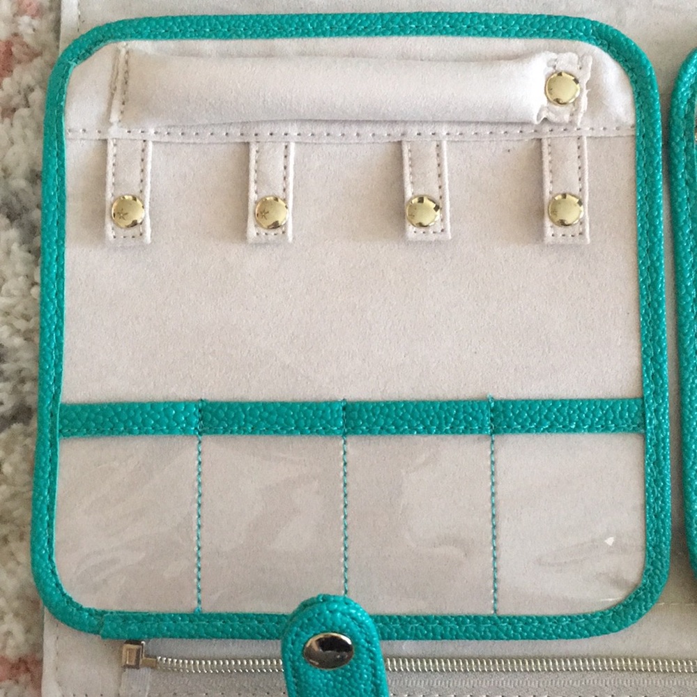 Jet Set Travel Case Kendra Turquoise with Dust Bag - Picture 10 of 16